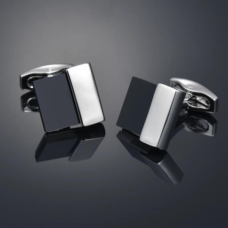 Acrylic Button Cufflinks French Cuff Studs