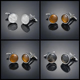 French Opal Cufflinks & Studs for Men Clothing Shirt Accessori