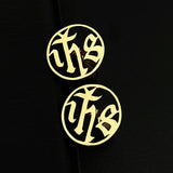 Jesus Tattoo Faith Cufflinks Shirt Clips Wedding Gift