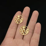 Jesus Tattoo Faith Cufflinks Shirt Clips Wedding Gift