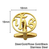 Jesus Tattoo Faith Cufflinks Shirt Clips Wedding Gift