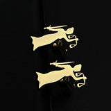 Justice Goddess Cufflinks Stainless Steel Wedding Gift Set