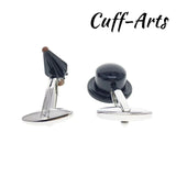 Bowler Hat & Umbrella Cufflinks High Brass French Shirt Cufflinks