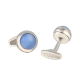 Ball Gemstone Silver Cufflinks