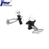 Elegant Stainless Steel Mens Cufflink 2 Pairs Set
