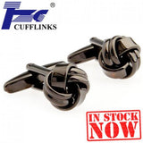 TZG05214 Knots Cufflink Cuff Link 2 Pairs Set