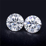 D VVS1 0.5/1 Round Cut Moissanite Loose Gemstone Pass Diamond Test