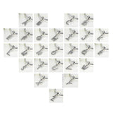 925 Silver A-Z CZ Crystal Alphabet Charm Bead Bracelet DIY Jewelry