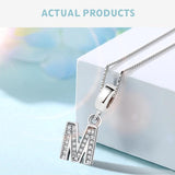 925 Sterling Silver Alphabet Bead Charms for Bracelets&Necklaces