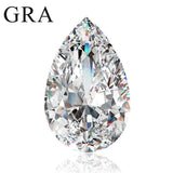 0.1-13ct Pear Cut Moissanite D VVS1 Real Loose Stone