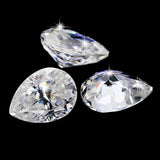 0.1-13ct Pear Cut Moissanite D VVS1 Real Loose Stone