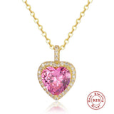 LaVixMia 316 Solid 925 Silver Heart Cut Pendant Necklace