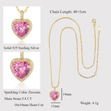 LaVixMia 316 Solid 925 Silver Heart Cut Pendant Necklace