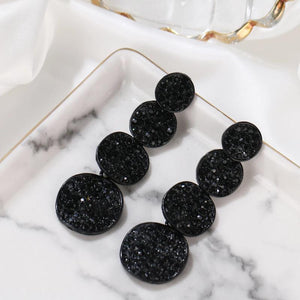 Dark Desire Rhinestone Earrings for Party