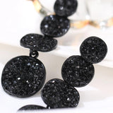 Dark Desire Rhinestone Earrings for Party