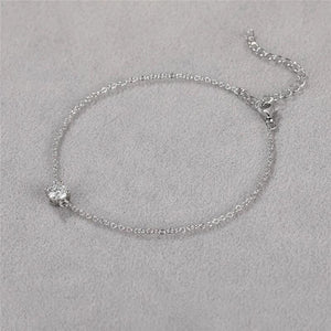 0.3/0.5 Moissanite Bracelet 925 Sterling Silver Couple Anklet