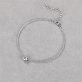 0.3/0.5 Moissanite Bracelet 925 Sterling Silver Couple Anklet