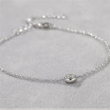 0.3/0.5 Moissanite Bracelet 925 Sterling Silver Couple Anklet