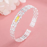 Personality Silver Couple Fish Bangle Bracelets Women