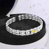 Personality Silver Couple Fish Bangle Bracelets Women