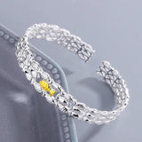 Personality Silver Couple Fish Bangle Bracelets Women