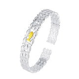 Personality Silver Couple Fish Bangle Bracelets Women