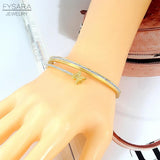 Personality Butterfly Bangles Titanium Steel Romantic Insect Bangles for Women