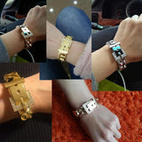 Rhinestone Metal Bracelet Cuff Bangle Wrap Charm Jewelry