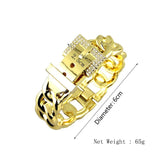 Rhinestone Metal Bracelet Cuff Bangle Wrap Charm Jewelry