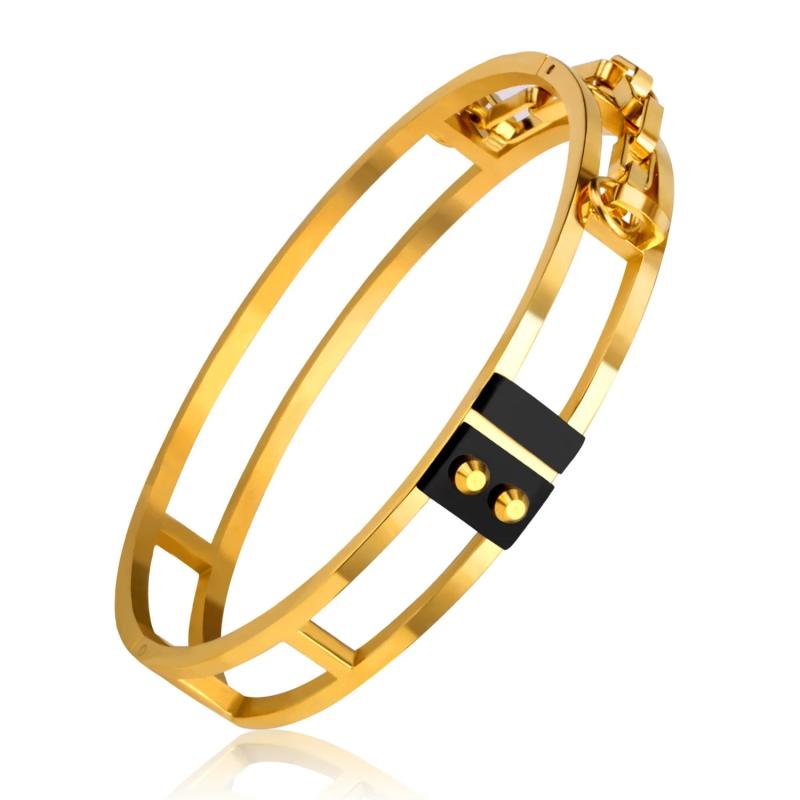 Hollow Out Round Bracelet Cuff Bangles Women Accessories Party Jewelry