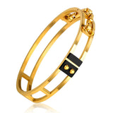 Hollow Out Round Bracelet Cuff Bangles Women Accessories Party Jewelry