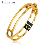 Hollow Out Round Bracelet Cuff Bangles Women Accessories Party Jewelry