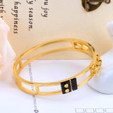 Hollow Out Round Bracelet Cuff Bangles Women Accessories Party Jewelry