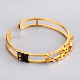 Hollow Out Round Bracelet Cuff Bangles Women Accessories Party Jewelry