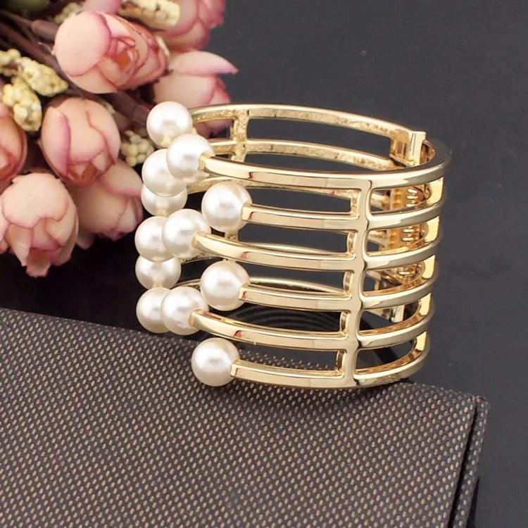 Pearl Cuff Bangles Bracelets Charm Accessories