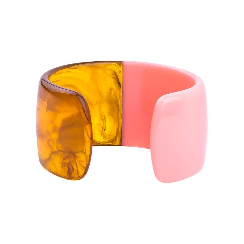 Colorful Acrylic Wide Open Cuff Bracelet for Women