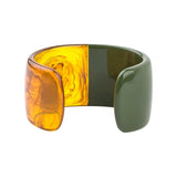 Colorful Acrylic Wide Open Cuff Bracelet for Women