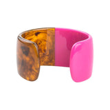 Colorful Acrylic Wide Open Cuff Bracelet for Women