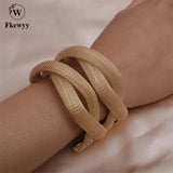 Gothic Women Metal Bracelet Jewelry Cutout Circle Cross Bracelet