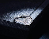 Tibetan Silver Zirconia Wedding Band Anti Allergy Jewelry