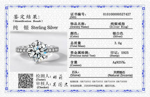 Anti Allergy Tibetan Silver Ring Round 2CT Zirconia Wedding Band
