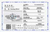 Anti Allergy Tibetan Silver Ring Round 2CT Zirconia Wedding Band