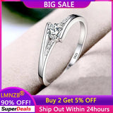 0.75ct Zirconia Ring Women's Party Jewelry Tibetan Silver Wedding Band