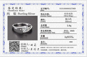 0.75ct Zirconia Ring Women's Party Jewelry Tibetan Silver Wedding Band
