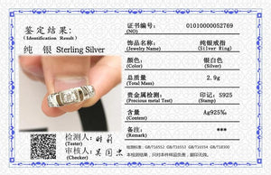 Tibetan Silver Ring with 0.5ct Zirconia