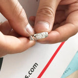 Tibetan Silver Ring with 0.5ct Zirconia