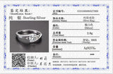 Tibetan Silver Ring 0.5ct Zirconia Wedding Band Women R036