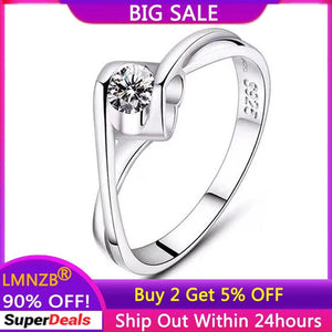 Tibetan Silver Heart Ring with Zirconia - Women's Promise Engagement Wedding Rin