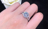 Tibetan Silver Wedding Bands For Women Cubic Zirconia Ring Never Fade