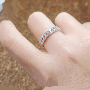 CC Silver Rings Plated Jewelry Row Rings for Women